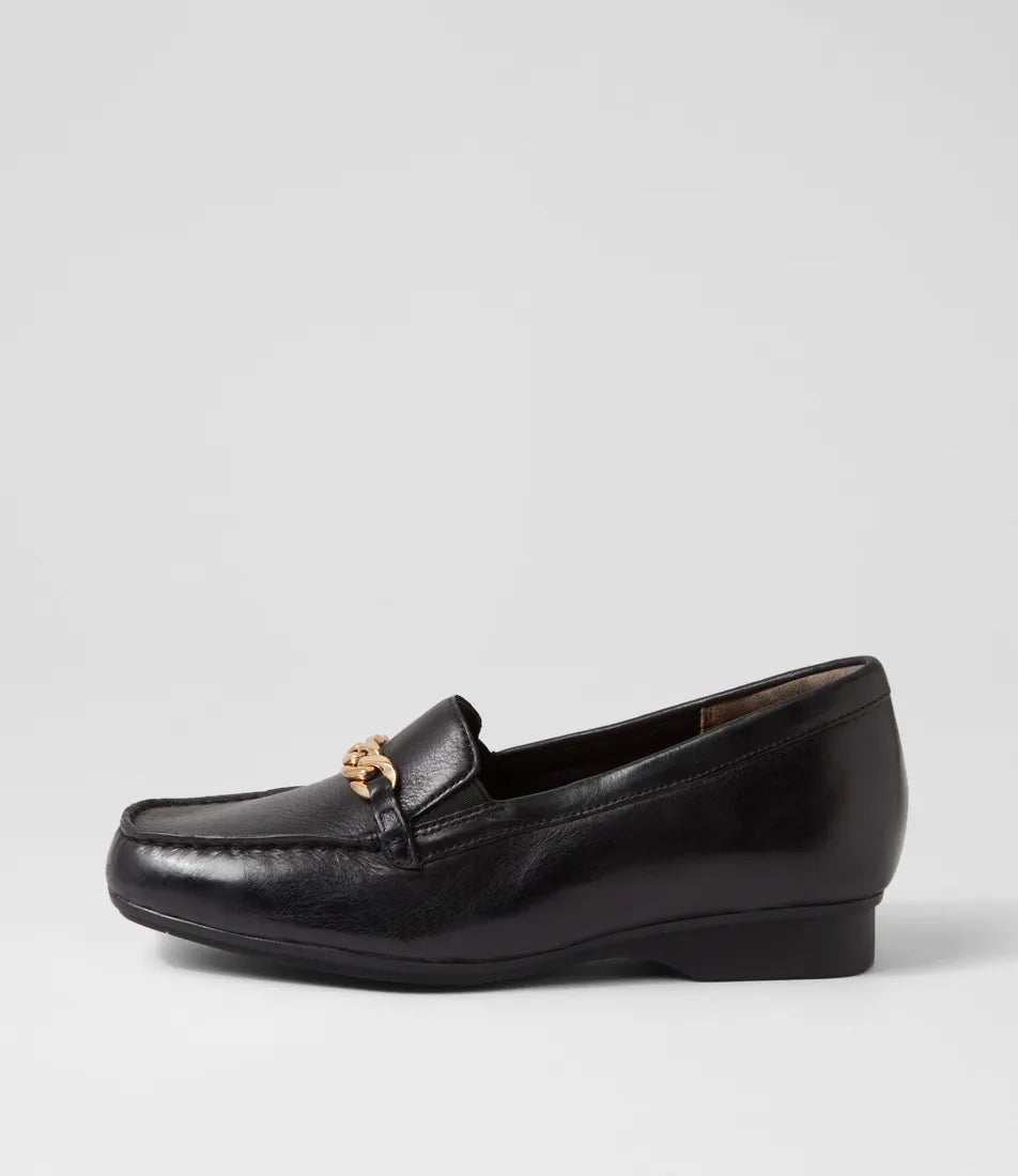 Chaussures Femme Ziera Janis Cuir Noir - Pointure 39.5 / US 9 XW Occasion
