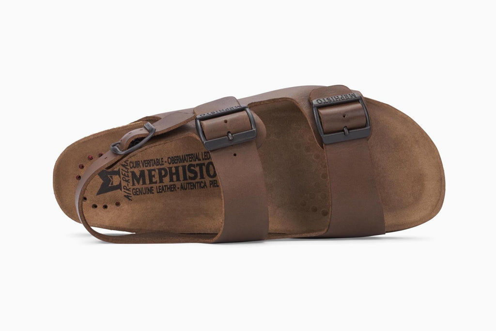 Mephisto NARDO Dark Brown 3451 Sandale de marche pour Homme Orthopédique - Boutique du Cordonnier