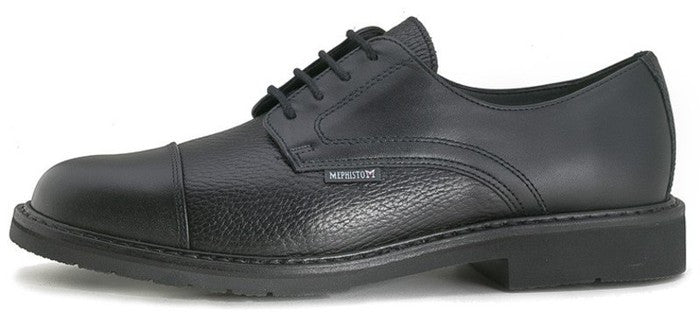 Mephisto MELCHIOR Noir Chaussures Confortables à lacets pour hommes Goodyear-Welt - Boutique du Cordonnier