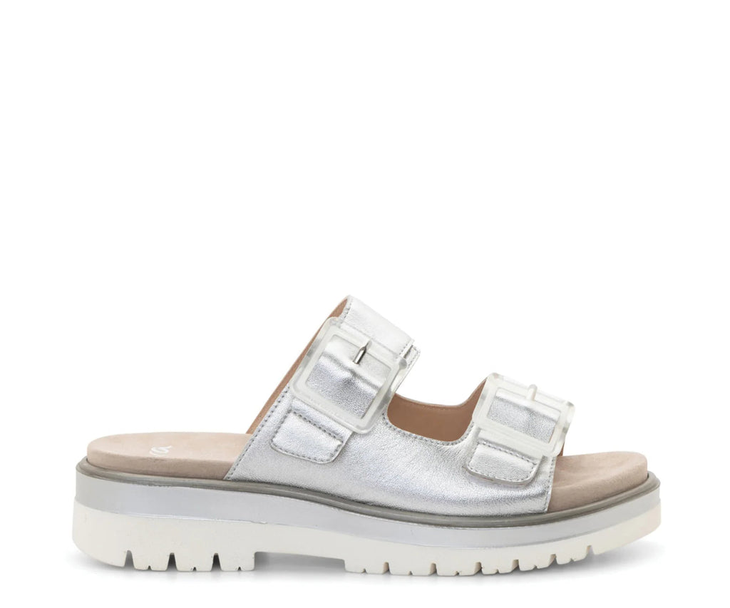 ARA Marbella Slide 12-21011-09 Silver - Boutique du Cordonnier