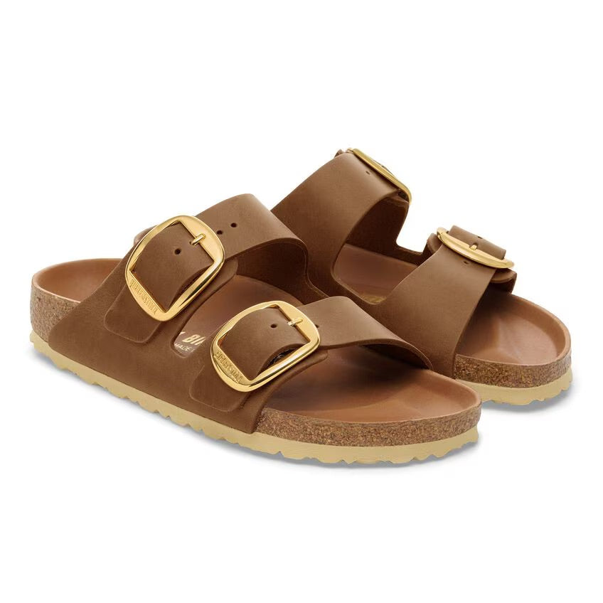 Birkenstock Arizona Big Buckle 1011073 Cognac | Cuir Largeur Étroite - Boutique du Cordonnier
