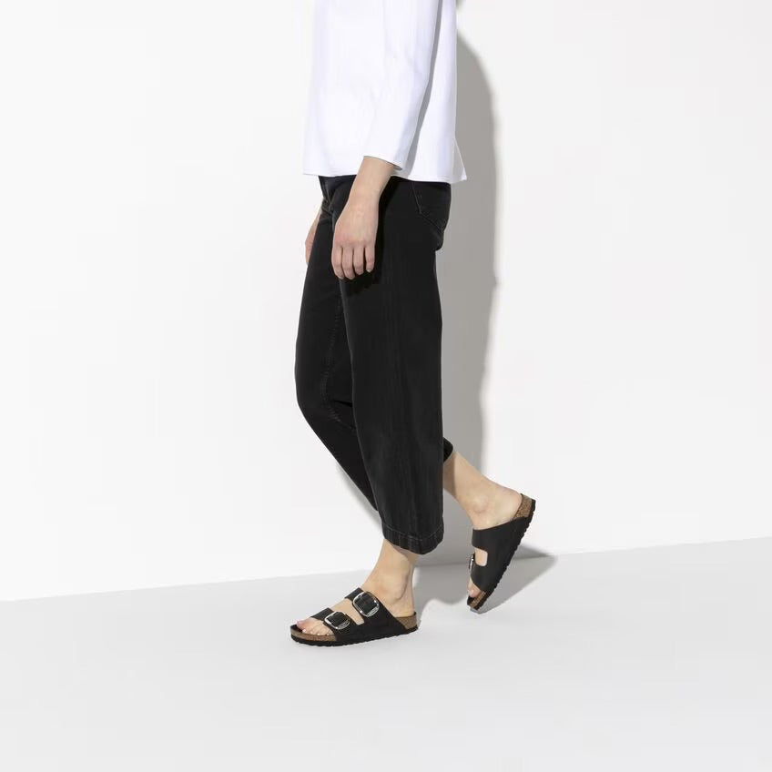 Birkenstock ARIZONA BIG BUCKLE 1011074 Noir | Cuir Largeur Régulière - Boutique du Cordonnier