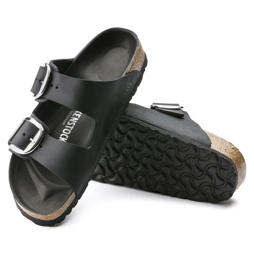 Birkenstock ARIZONA BIG BUCKLE 1011074 Noir | Cuir Largeur Régulière - Boutique du Cordonnier