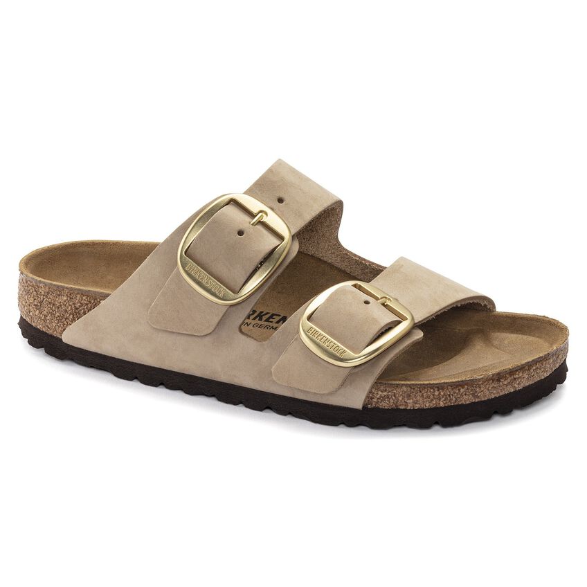 Birkenstock Arizona Big Buckle 1024009 Sandcastle Nubuck Narrow Width