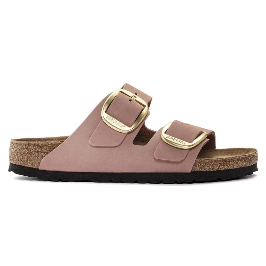 Birkenstock ARIZONA BIG BUCKLE 1024074 Old Rose | Nubuck Largeur Étroite - Boutique du Cordonnier