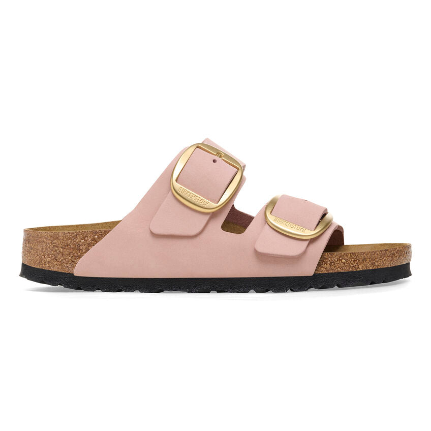 Birkenstock ARIZONA BIG BUCKLE 1026583 Soft Pink | Nubuck Largeur Étroite - Boutique du Cordonnier