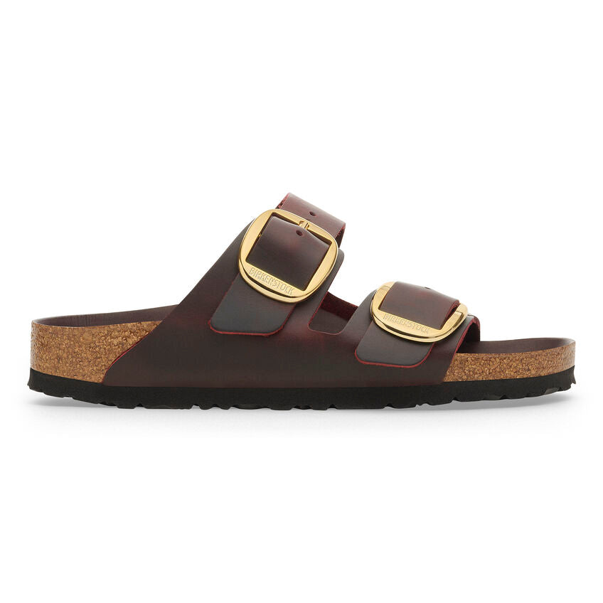 Birkenstock ARIZONA BIG BUCKLE 1027988 Zinfandel | Cuir Largeur Étroite - Boutique du Cordonnier