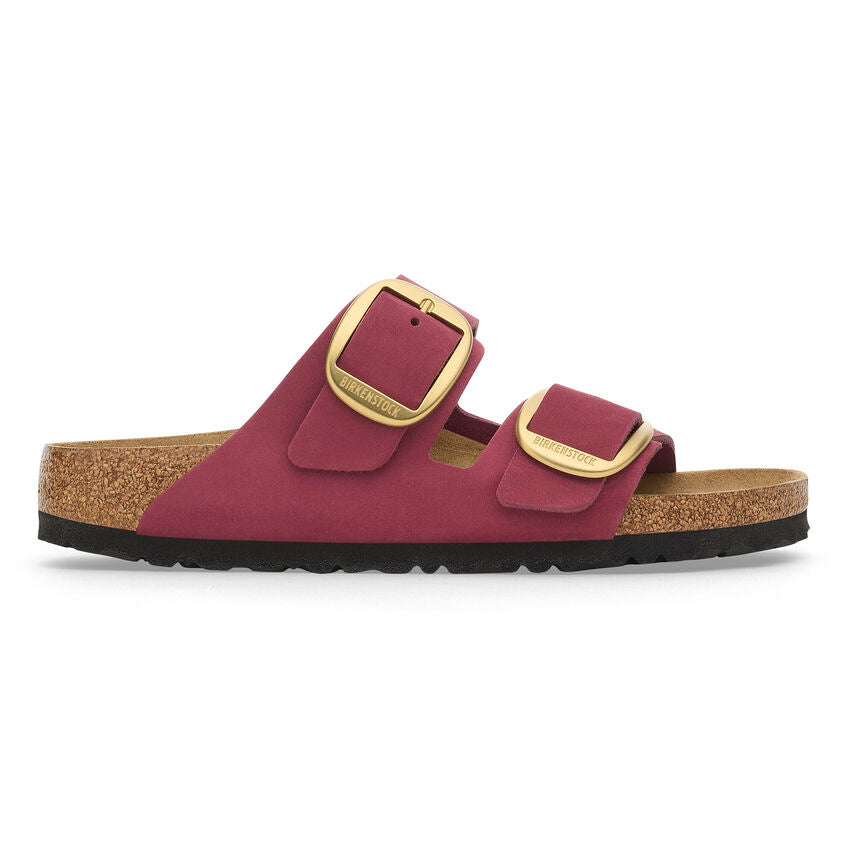 Birkenstock ARIZONA BIG BUCKLE 1027989 Berry Crush | Nubuck Largeur Étroite - Boutique du Cordonnier