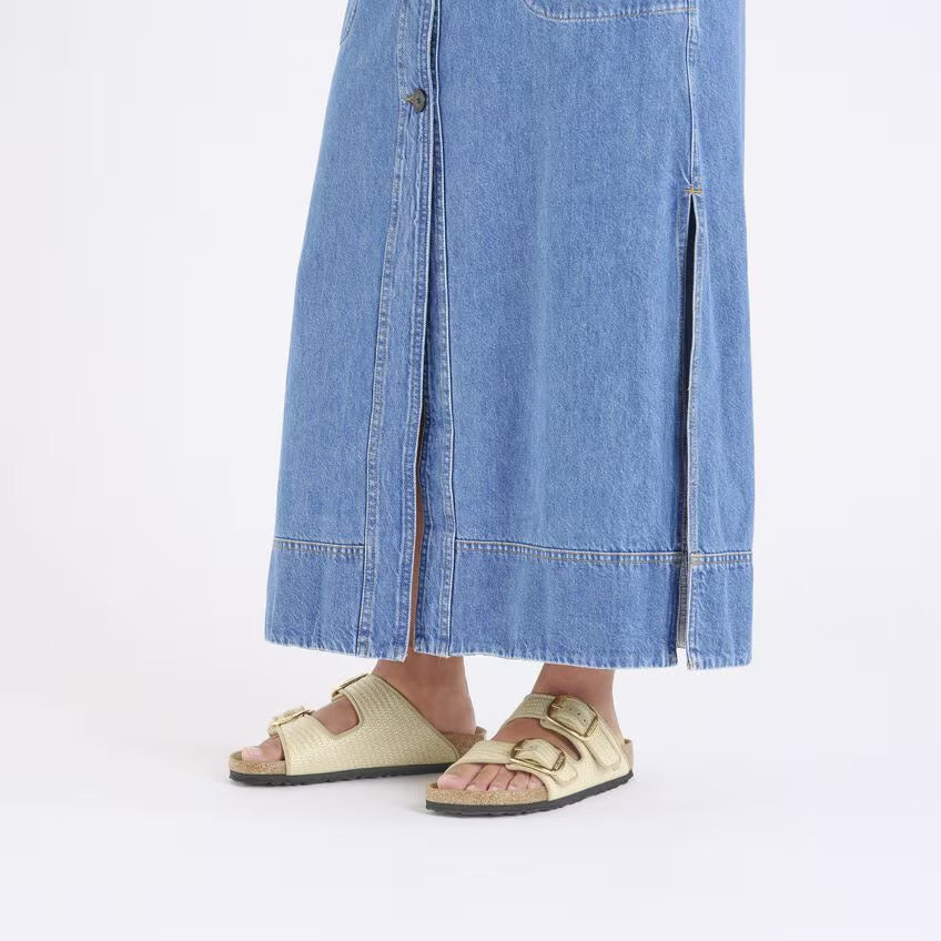 Birkenstock ARIZONA BIG BUCKLE 1029042 Natural | Raffia Textile Largeur Étroite - Boutique du Cordonnier