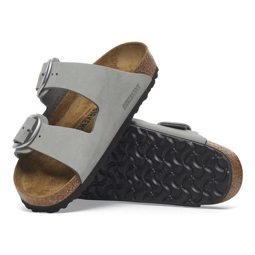 Birkenstock ARIZONA BIG BUCKLE 1029311 Pure Sage | Nubuck Largeur Étroite - Boutique du Cordonnier