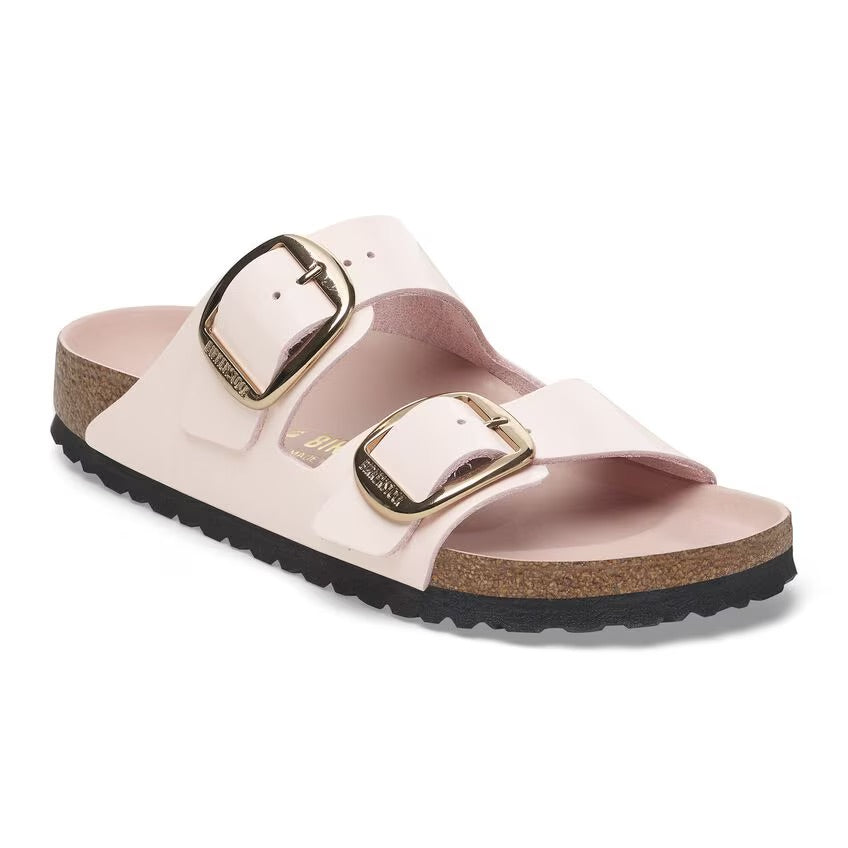 Birkenstock ARIZONA BIG BUCKLE 1029392 High Shine Light Rose | Cuir Largeur Étroite - Boutique du Cordonnier