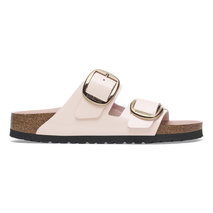 Birkenstock ARIZONA BIG BUCKLE 1029392 High Shine Light Rose | Cuir Largeur Étroite - Boutique du Cordonnier