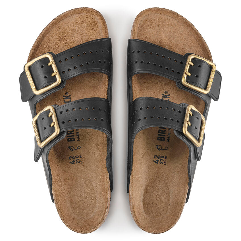 Birkenstock ARIZONA BOLD 1022604 Noir | Cuir Largeur Régulière - Boutique du Cordonnier