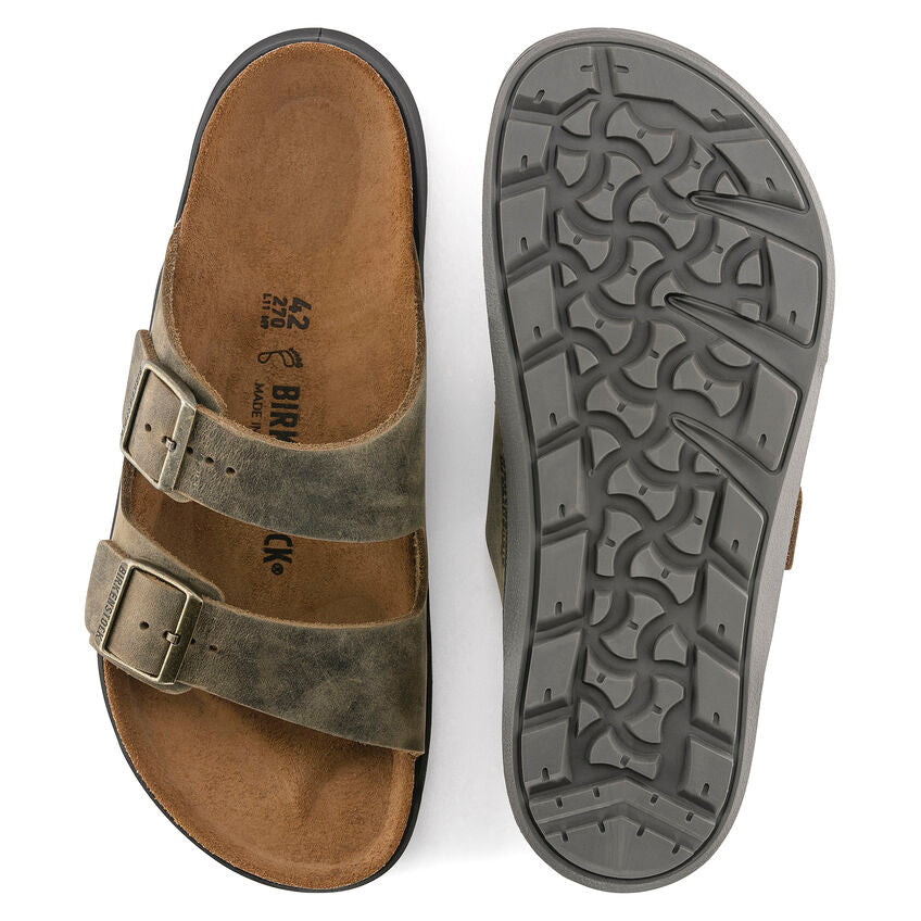 Birkenstock ARIZONA CT 1018463 Faded Khaki | Cuir Largeur Régulière - Boutique du Cordonnier