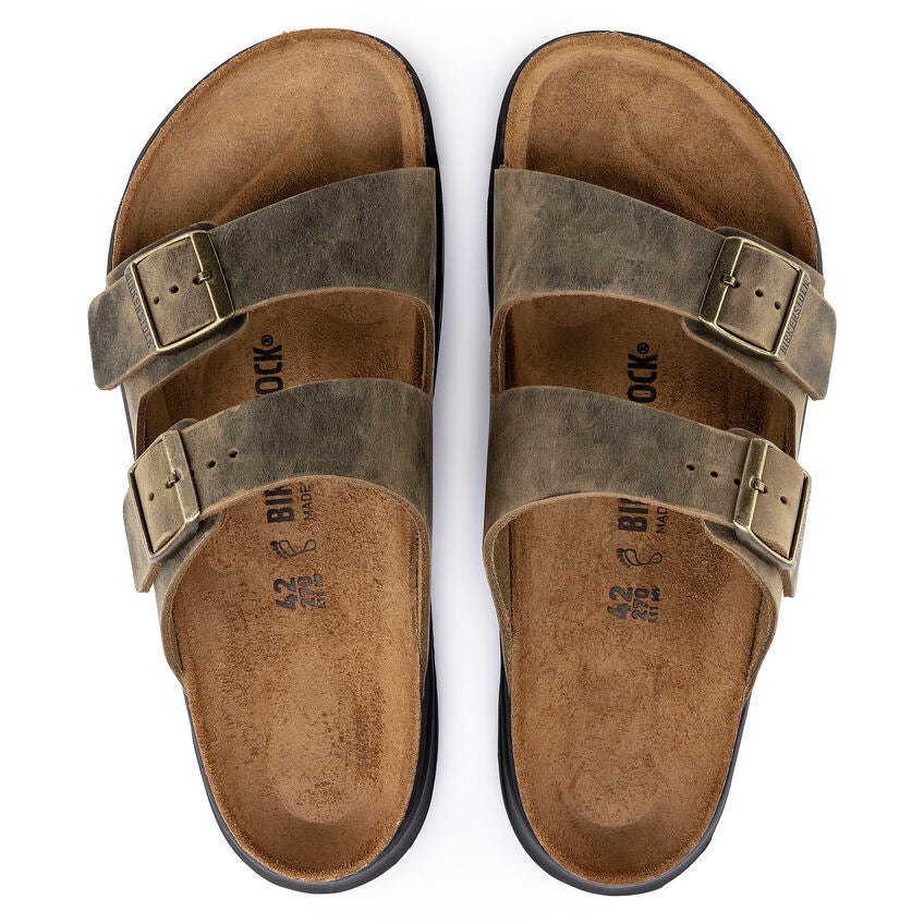 Birkenstock ARIZONA CT 1018463 Faded Khaki | Cuir Largeur Régulière - Boutique du Cordonnier