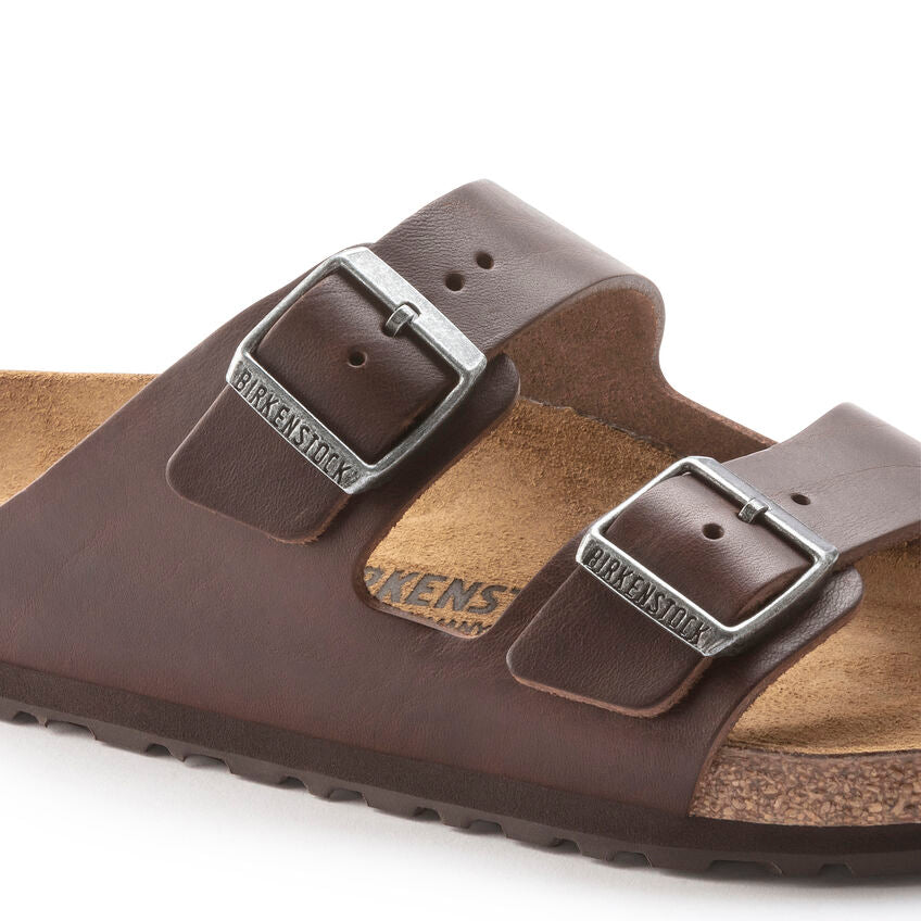 Birkenstock ARIZONA GRIP 1023117 Vintage Roast | Cuir Largeur Régulière - Boutique du Cordonnier
