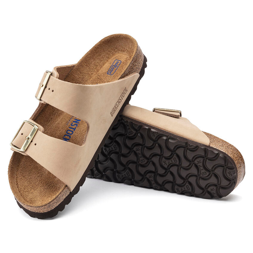 Birkenstock ARIZONA SOFT 1019016 Sandcastle | Nubuck Largeur Étroite - Boutique du Cordonnier