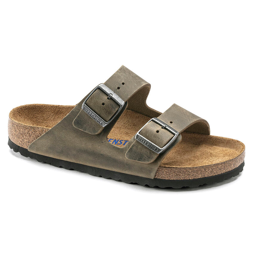 Birkenstock ARIZONA SOFT 1019313 Faded Khaki | Cuir Largeur Régulière - Boutique du Cordonnier