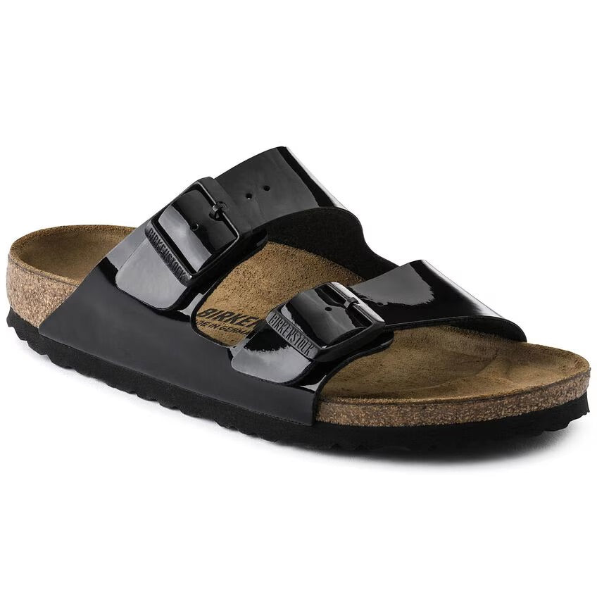 Birkenstock ARIZONA 1005292 Patent Black | Birko-Flor Largeur Étroite - Boutique du Cordonnier