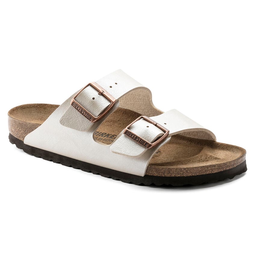 Birkenstock ARIZONA 1009920 Graceful Pearl White | Birko-Flor Largeur Régulière - Boutique du Cordonnier