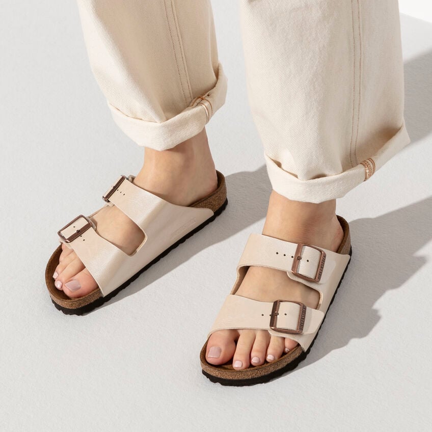 Birkenstock ARIZONA 1009920 Graceful Pearl White | Birko-Flor Largeur Régulière - Boutique du Cordonnier