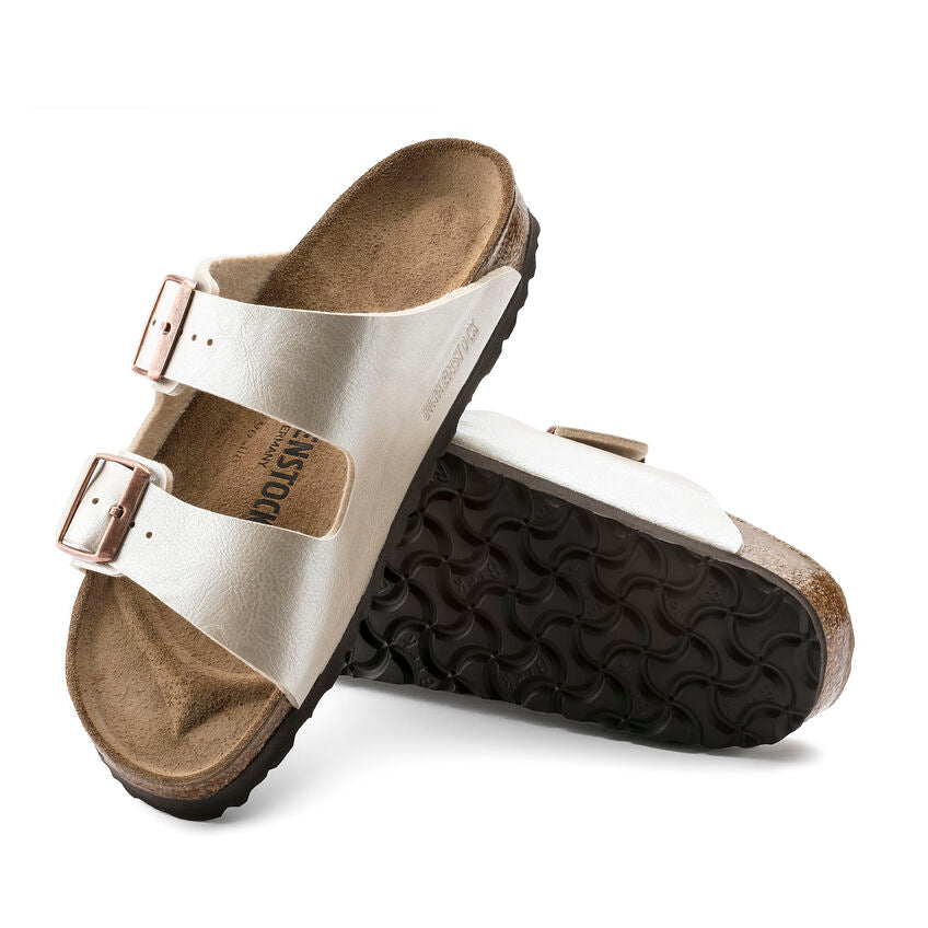 Birkenstock ARIZONA 1009920 Graceful Pearl White | Birko-Flor Largeur Régulière - Boutique du Cordonnier