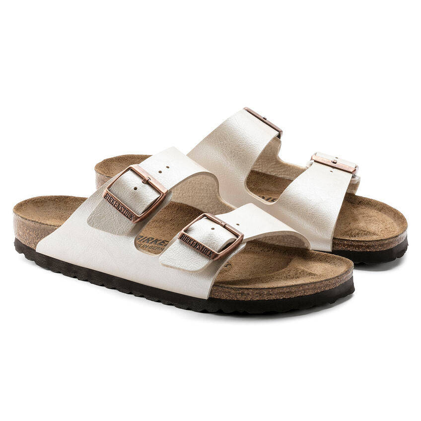 Birkenstock ARIZONA 1009920 Graceful Pearl White | Birko-Flor Largeur Régulière - Boutique du Cordonnier
