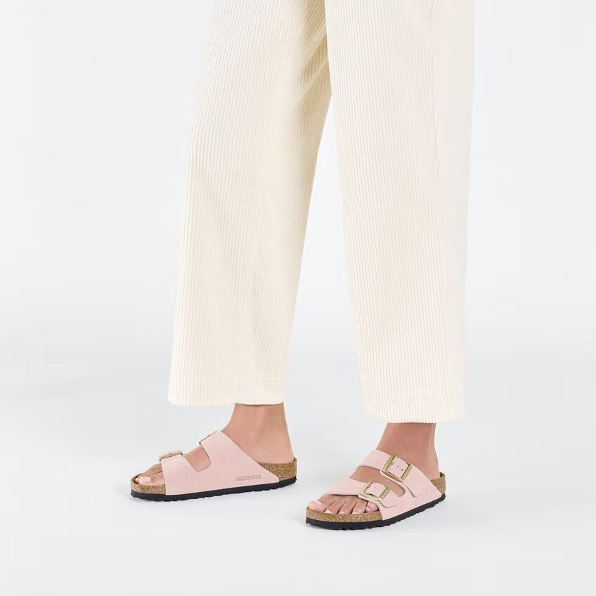 Birkenstock ARIZONA 1026138 Light Rose | Suède Largeur Régulière - Boutique du Cordonnier