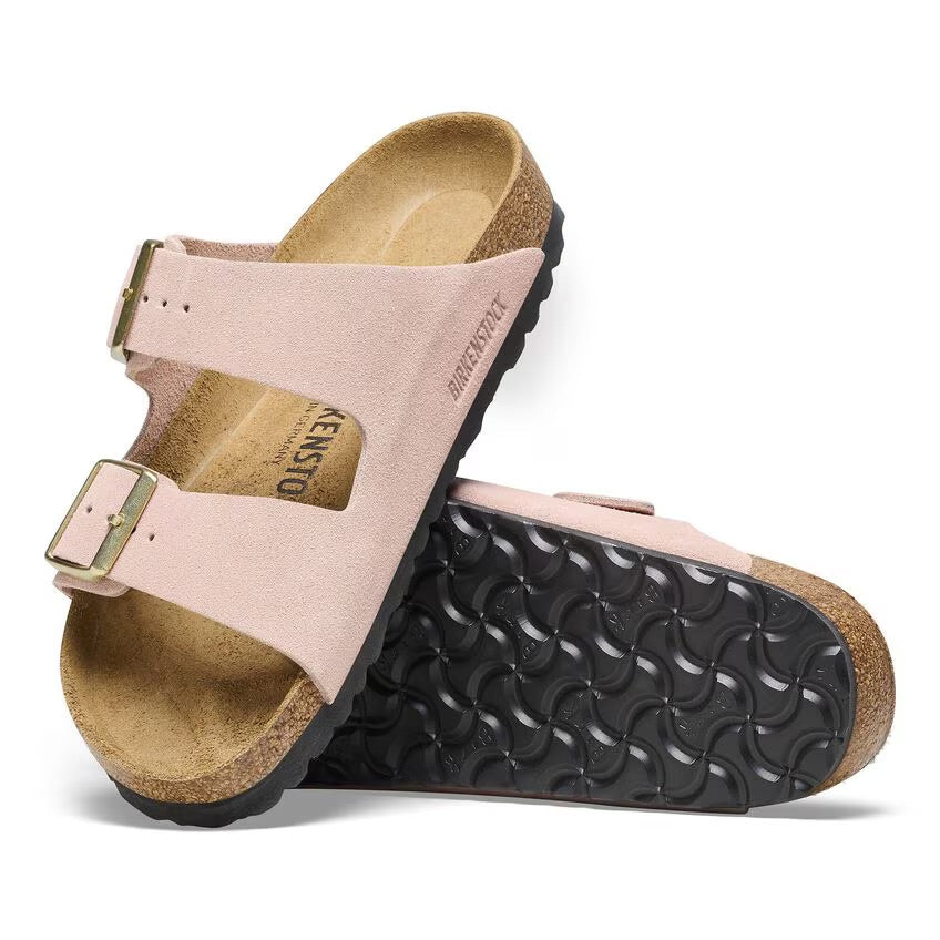 Birkenstock ARIZONA 1026138 Light Rose | Suède Largeur Régulière - Boutique du Cordonnier