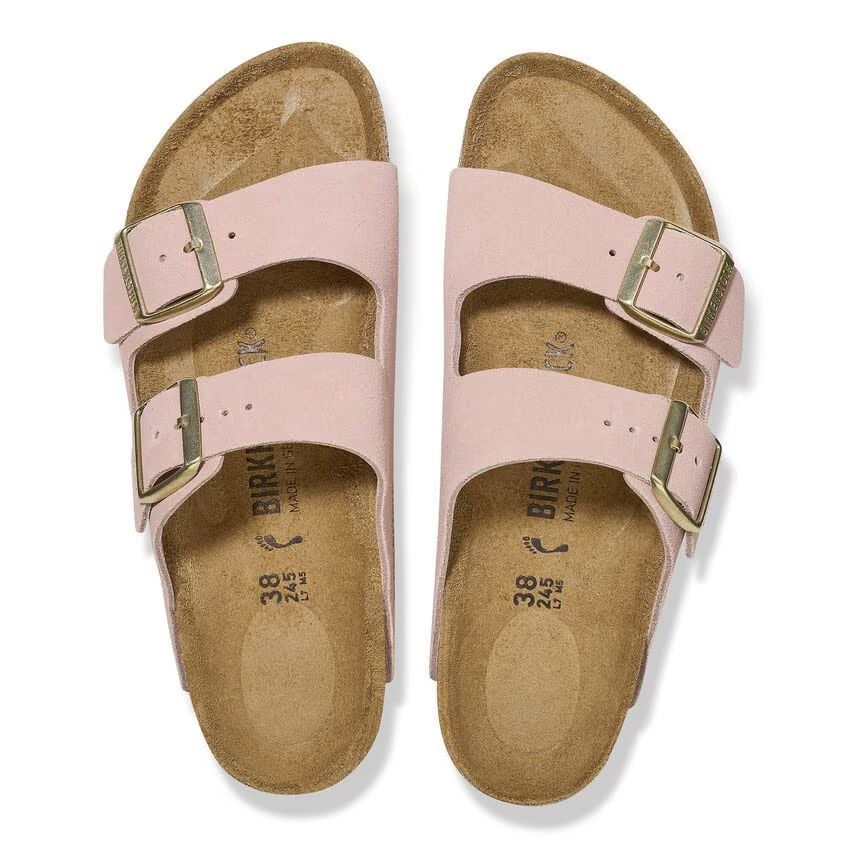 Birkenstock ARIZONA 1026138 Light Rose | Suède Largeur Régulière - Boutique du Cordonnier