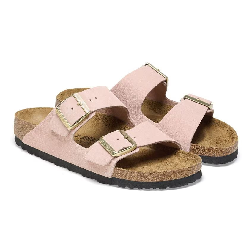 Birkenstock ARIZONA 1026138 Light Rose | Suède Largeur Régulière - Boutique du Cordonnier