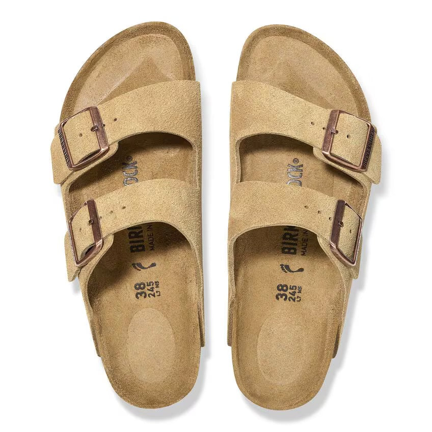 Birkenstock ARIZONA 1026190 Latte Cream | Suède Largeur Régulière - Boutique du Cordonnier