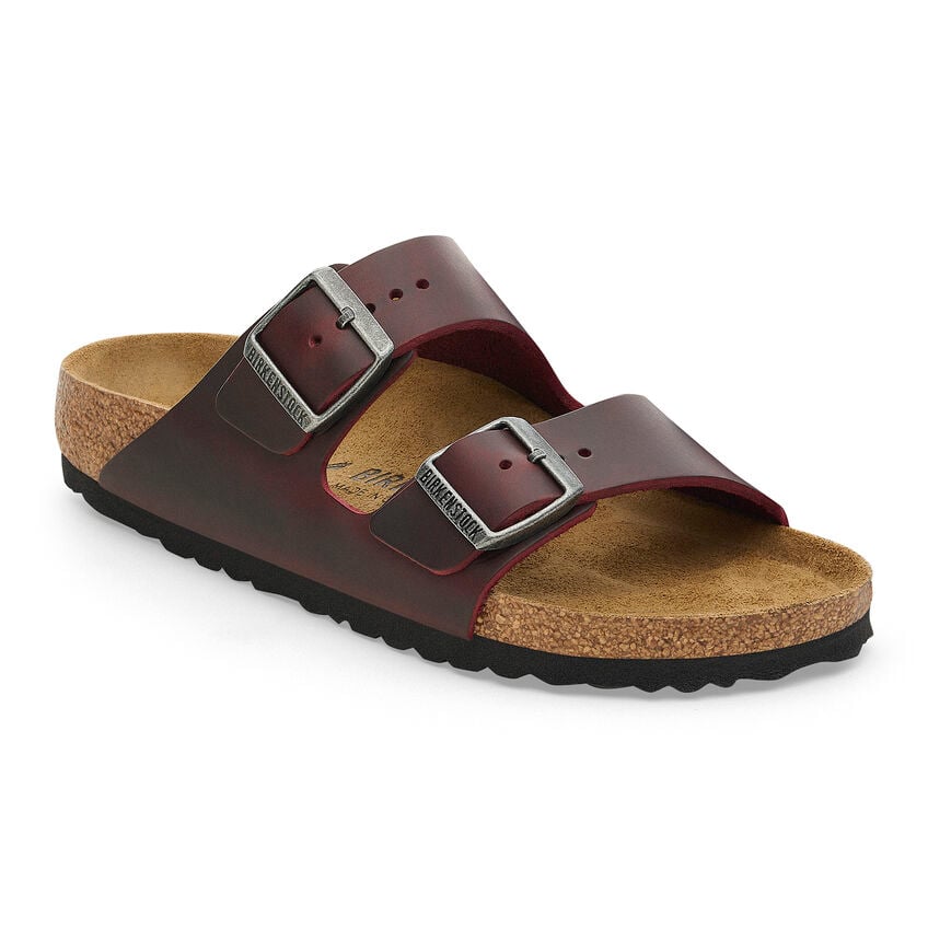 Birkenstock ARIZONA 1028011 Zinfandel | Cuir Largeur Étroite - Boutique du Cordonnier