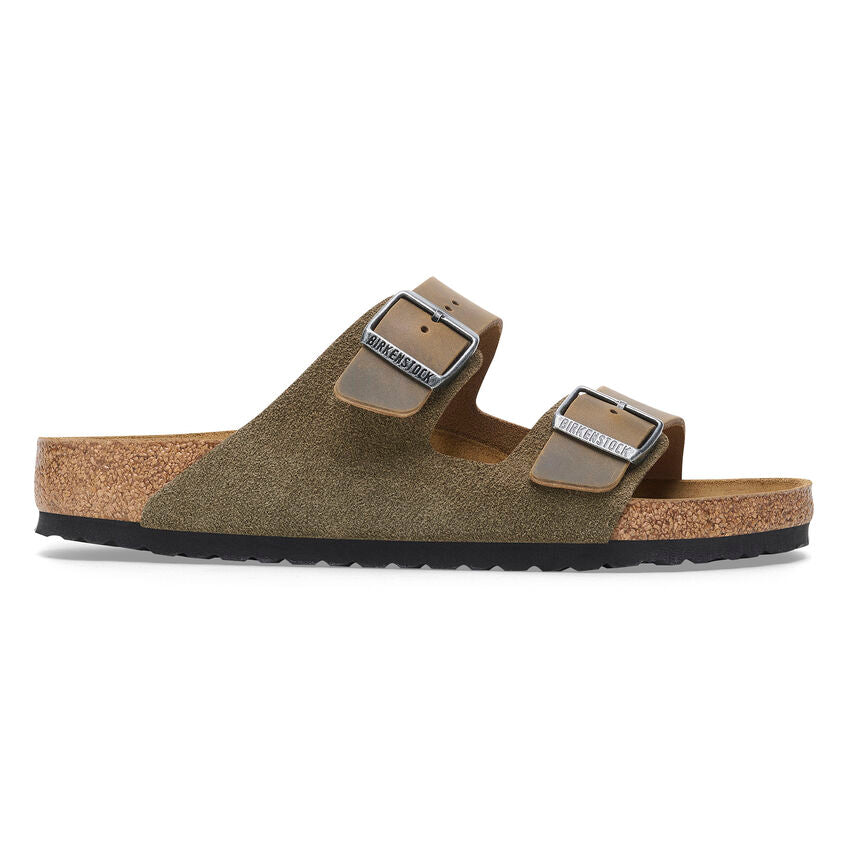 Birkenstock ARIZONA 1028151 Thyme | Suède/Cuir Largeur Régulière - Boutique du Cordonnier