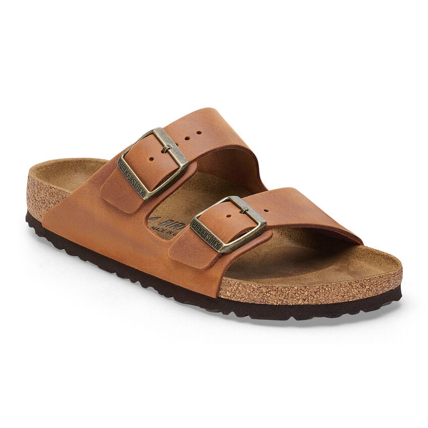 Birkenstock ARIZONA 1028272 Cognac | Cuir Largeur Régulière - Boutique du Cordonnier