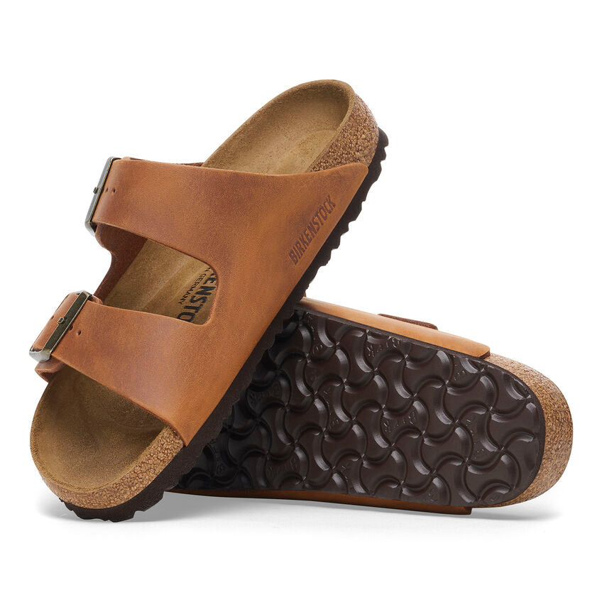 Birkenstock ARIZONA 1028272 Cognac | Cuir Largeur Régulière - Boutique du Cordonnier