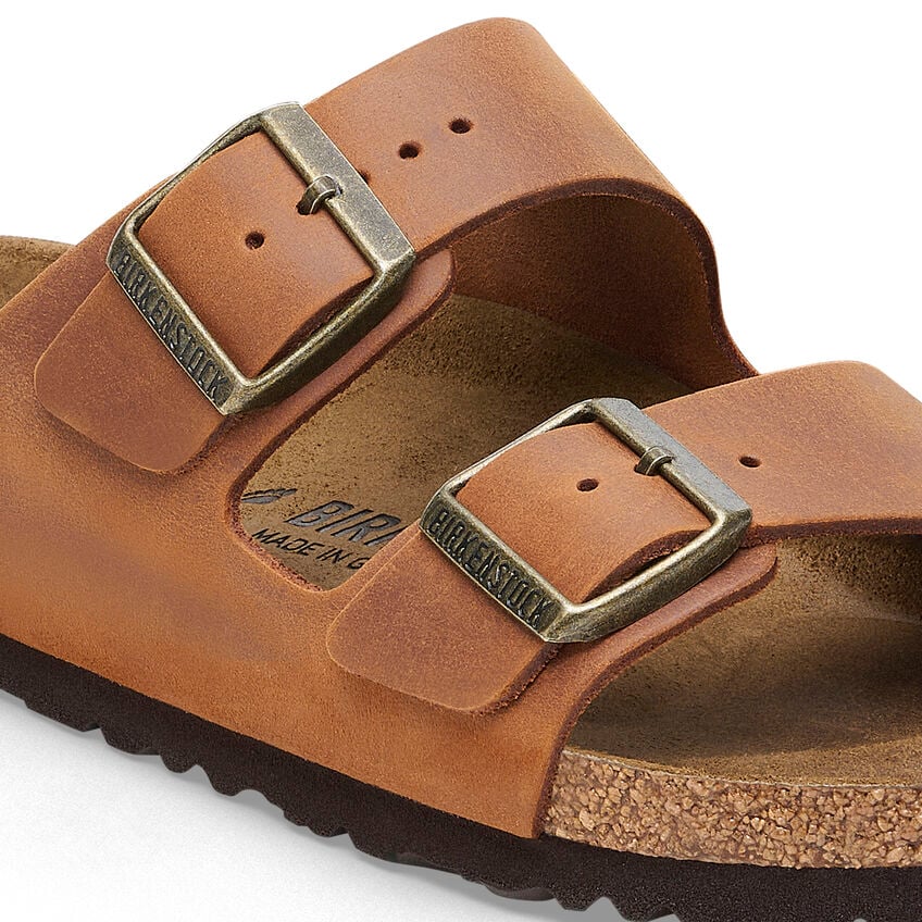Birkenstock ARIZONA 1028272 Cognac | Cuir Largeur Régulière - Boutique du Cordonnier