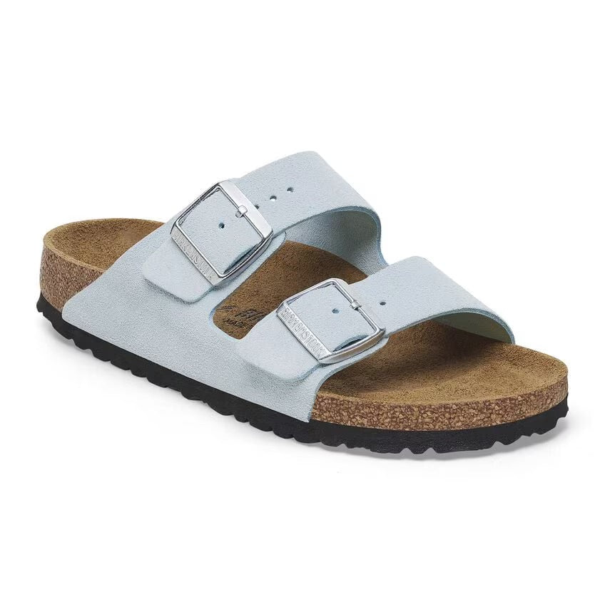 Birkenstock ARIZONA 1029284 Baby Blue | Suède Largeur Régulière - Boutique du Cordonnier