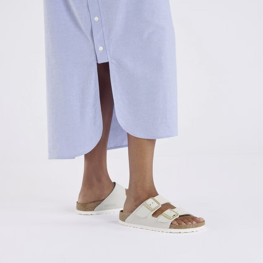 Birkenstock ARIZONA 1029405 Antique White | Nubuck Largeur Régulière - Boutique du Cordonnier