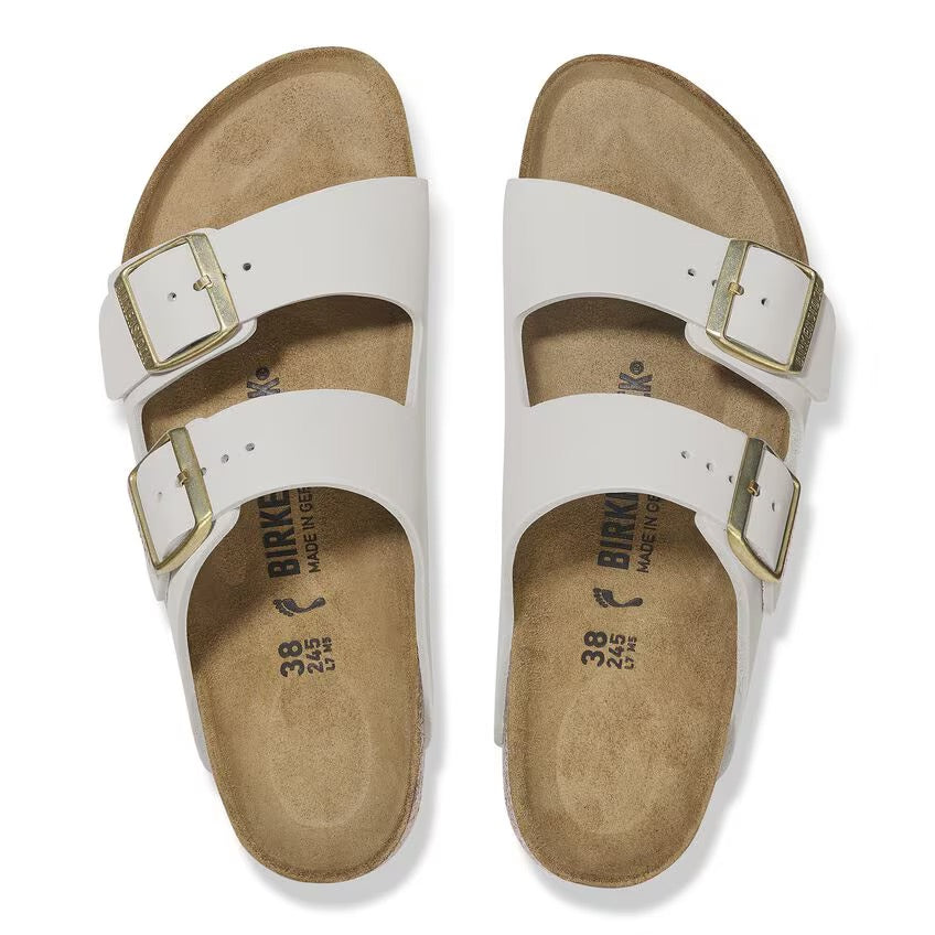 Birkenstock ARIZONA 1029405 Antique White | Nubuck Largeur Régulière - Boutique du Cordonnier