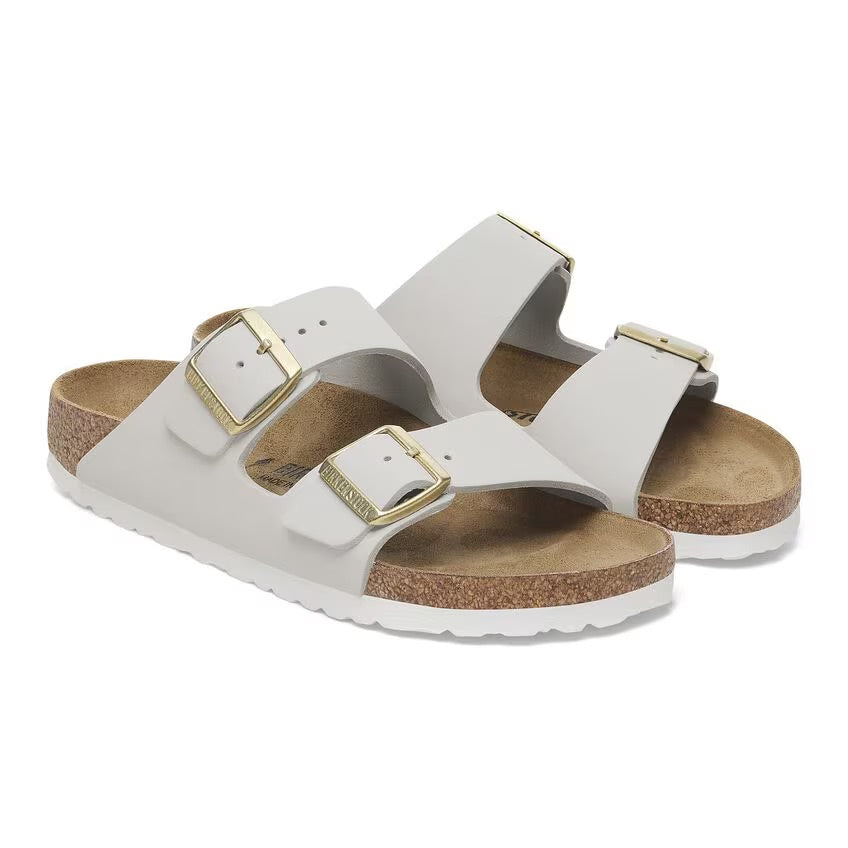 Birkenstock ARIZONA 1029405 Antique White | Nubuck Largeur Régulière - Boutique du Cordonnier