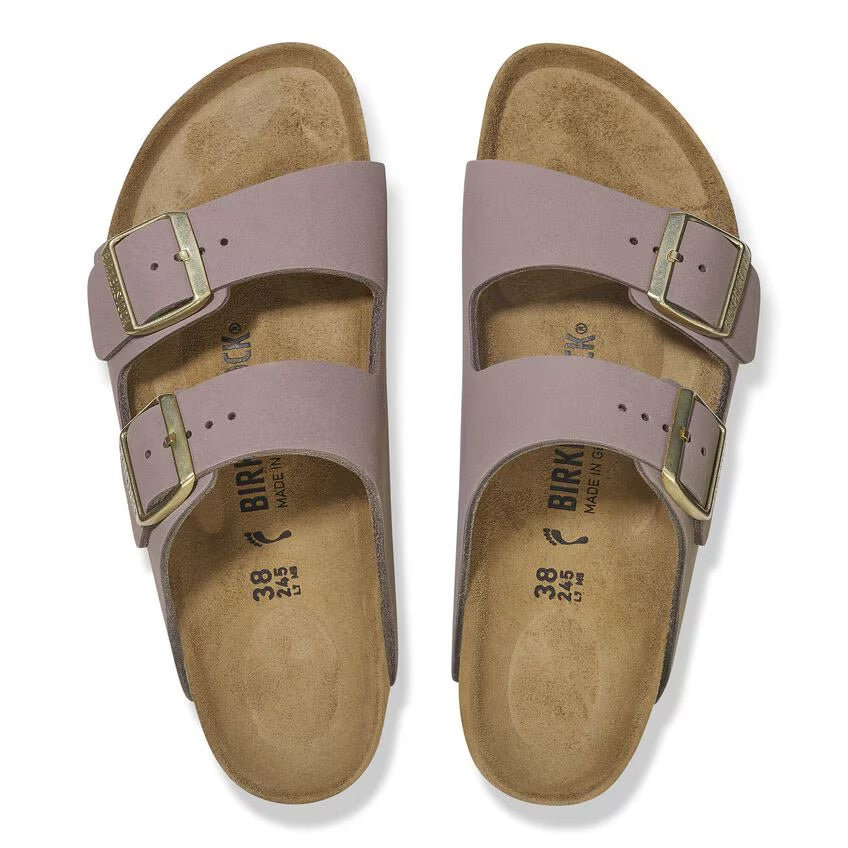 Birkenstock ARIZONA 1029407 Faded Purple | Nubuck Largeur Régulière - Boutique du Cordonnier