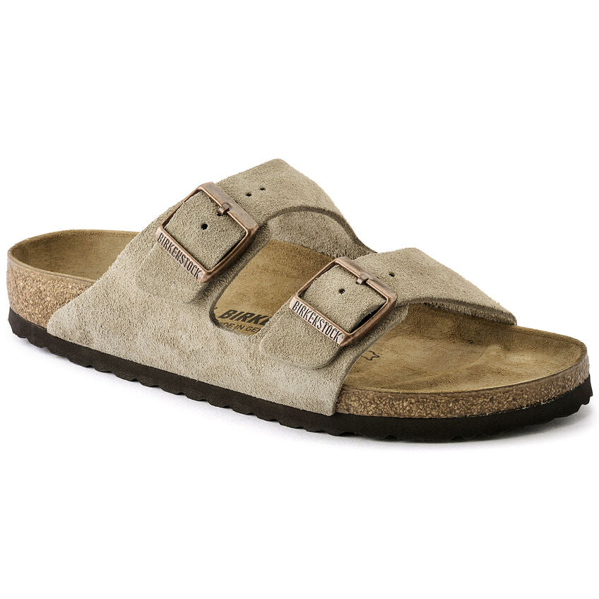 Birkenstock ARIZONA 51463 Taupe | Suède Largeur Étroite - Boutique du Cordonnier