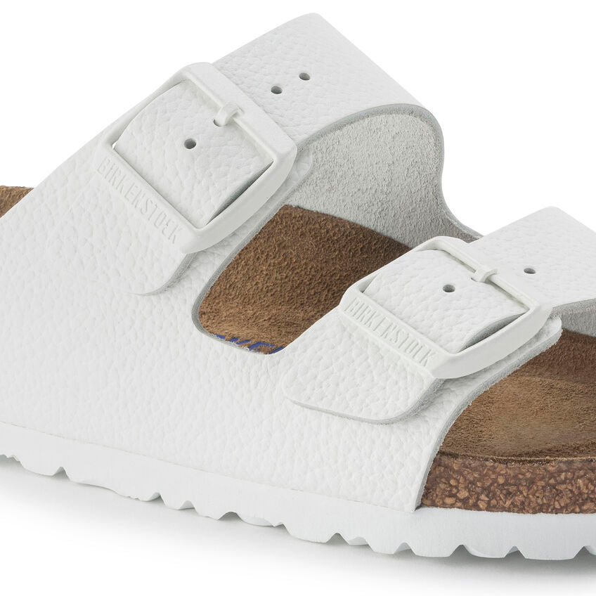 Birkenstock ARIZONA SOFT 1024952 Blanc | Cuir Largeur Étroite - Boutique du Cordonnier