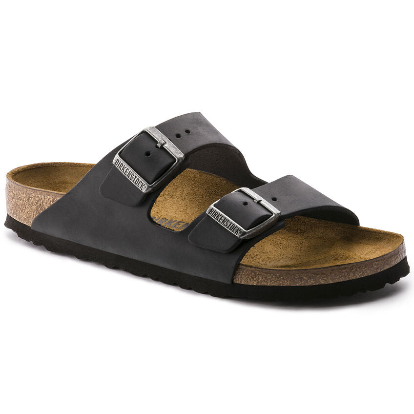 Birkenstock Arizona 552111 Noir | Cuir Largeur Régulier - Boutique du Cordonnier