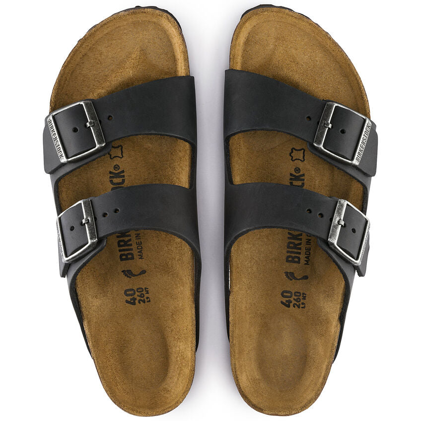 Birkenstock Arizona 552111 Noir | Cuir Largeur Régulier - Boutique du Cordonnier