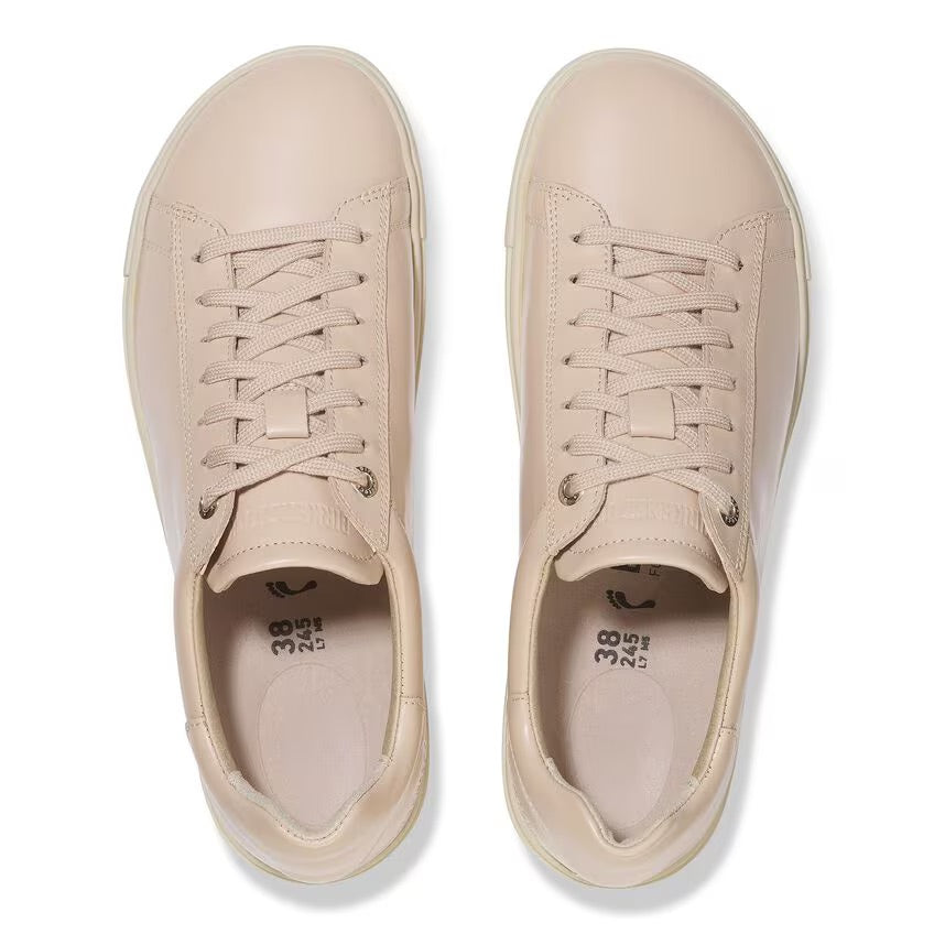 Birkenstock BEND LOW 1029676 High Shine New Beige | Cuir Largeur Étroite - Boutique du Cordonnier