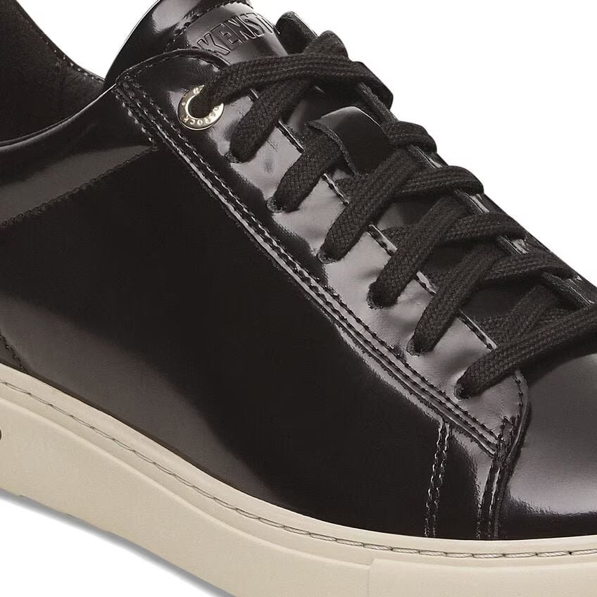 Birkenstock BEND LOW 1029734 High Shine Black | Cuir Largeur Étroite - Boutique du Cordonnier