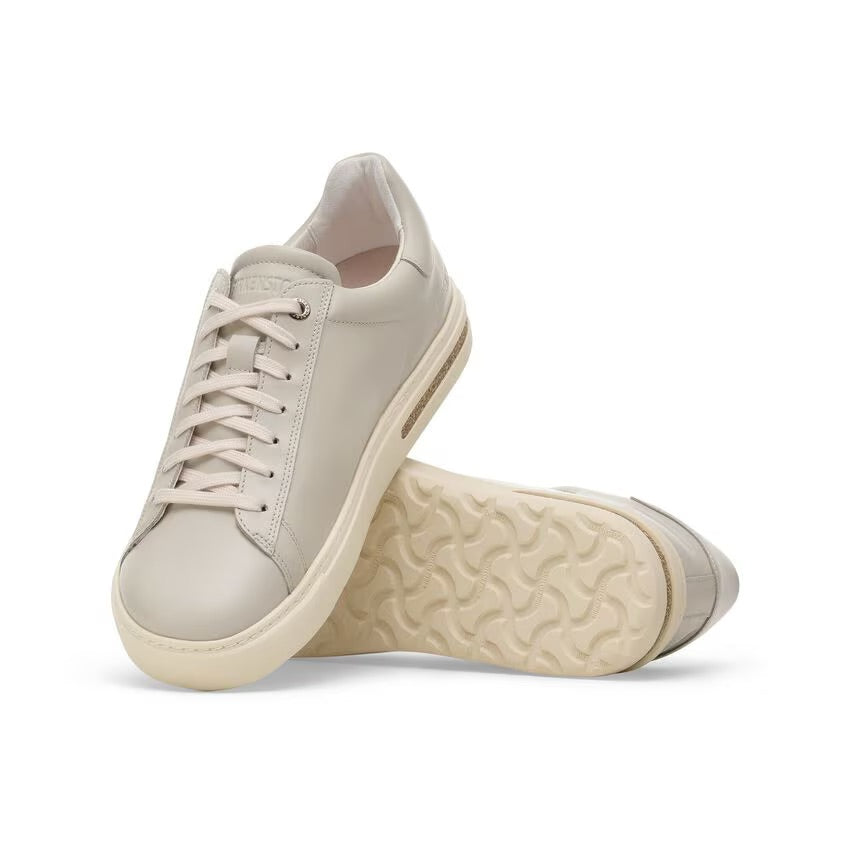 Birkenstock BEND LOW 1030082 High Shine Oyster | Cuir Largeur Étroite - Boutique du Cordonnier