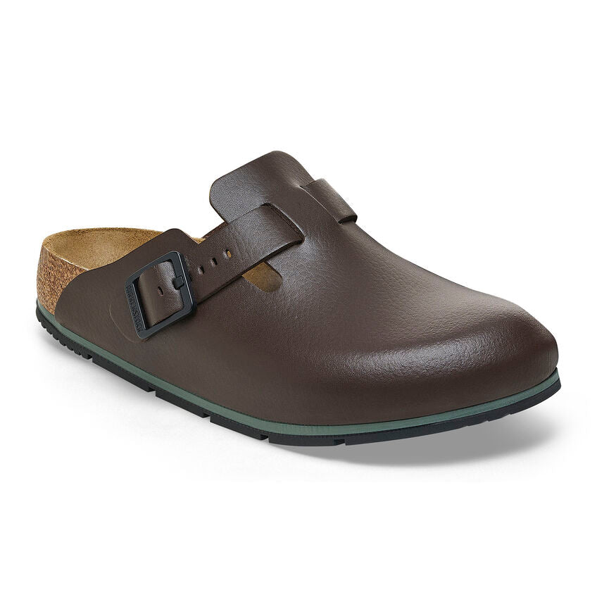 Birkenstock BOSTON PRO 1026187 Soft Java | Cuir Largeur Régulière Sabots professionnels antidérapants - Boutique du Cordonnier